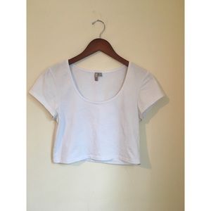 ASOS scoop neck crop tee